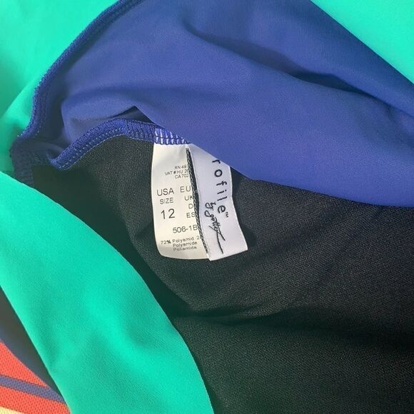 NWT GORGEOUS PROFILE BY GOTTEX TANKINI TOP SIZE 12 - Picture 6 of 7